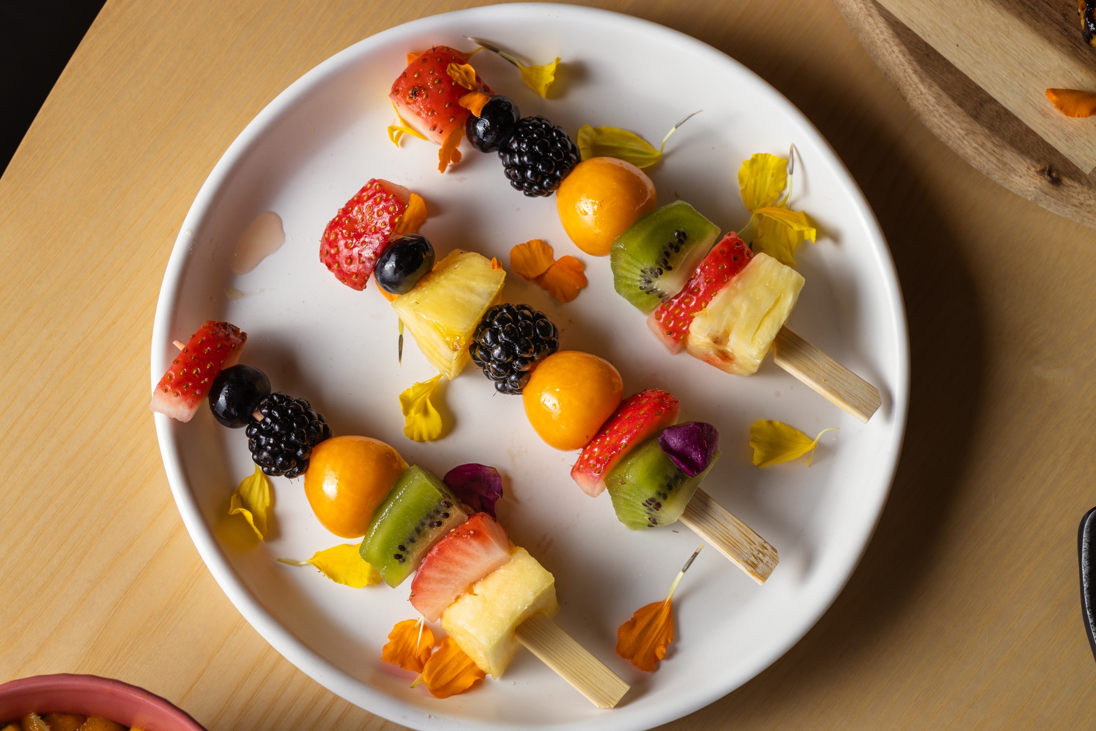 Tropic Twist — fresh fruit skewers