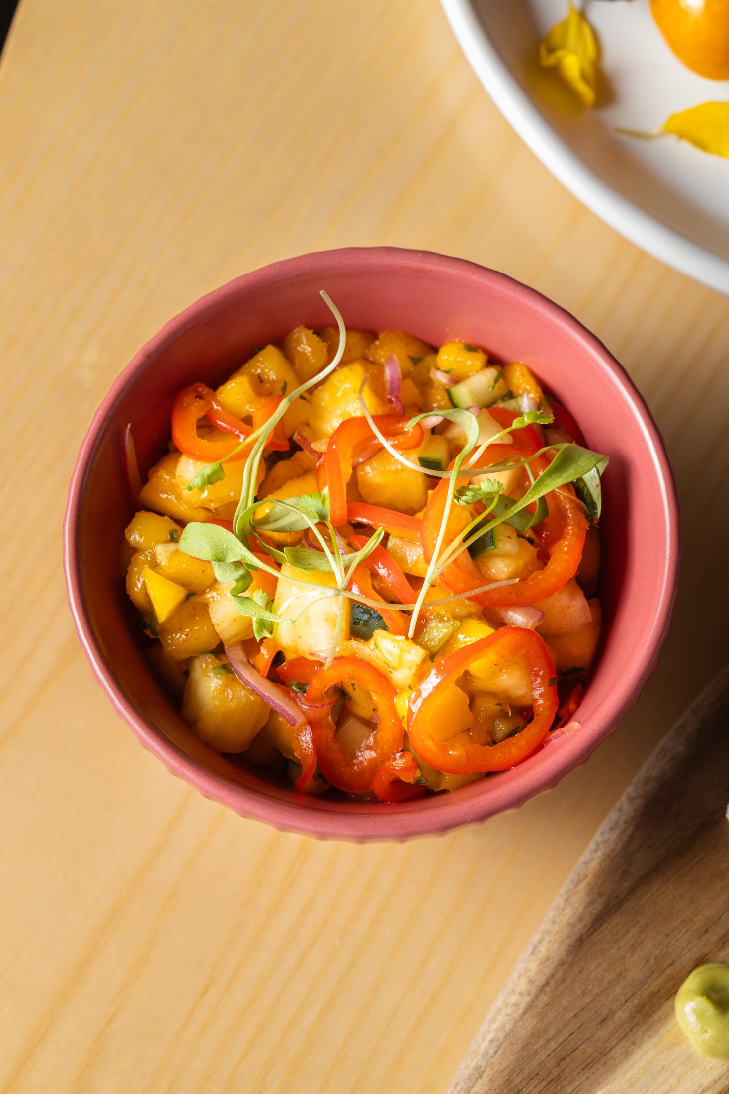 Tropical Grove — mango and pepper salad bite